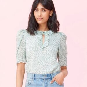 Rebecca Taylor Ikat Lurex Top